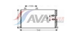 Condenser, air conditioning AVA Quality Cooling CS5035