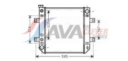 Radiator, engine cooling AVA Quality Cooling DN2275