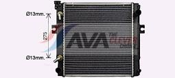 Radiator, engine cooling AVA Quality Cooling DN2461