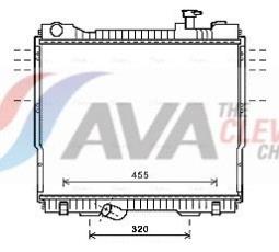 Radiator, engine cooling AVA QUALITY COOLING DN2418