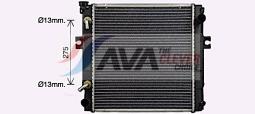 Radiator, engine cooling AVA QUALITY COOLING DN2461