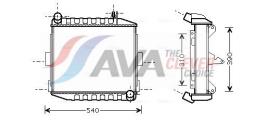 Radiator, engine cooling AVA QUALITY COOLING DZ2001