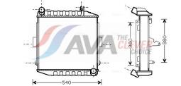 Radiator, engine cooling AVA QUALITY COOLING DZ2002