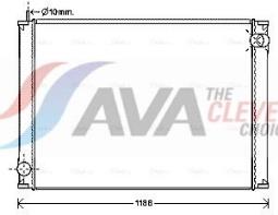 Radiator, engine cooling AVA QUALITY COOLING IV2119