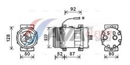 Compressor, air conditioning AVA QUALITY COOLING IVAK128