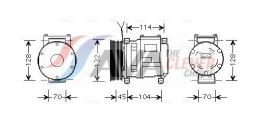 Compressor, air conditioning AVA Quality Cooling JDAK001