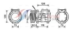 Compressor, air conditioning AVA QUALITY COOLING JDAK026