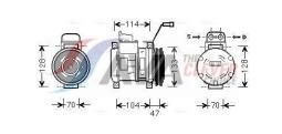 Compressor, air conditioning AVA QUALITY COOLING MEAK189