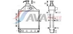 Radiator, engine cooling AVA QUALITY COOLING MF2038