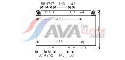 Condenser, air conditioning AVA QUALITY COOLING MF5049