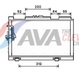 Condenser, air conditioning AVA QUALITY COOLING MF5052