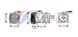 Compressor, air conditioning AVA QUALITY COOLING MFAK004