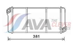 Heat Exchanger, interior heating AVA QUALITY COOLING MN6080