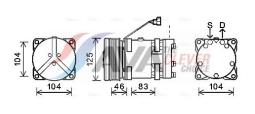 Compressor, air conditioning AVA Quality Cooling NHAK011