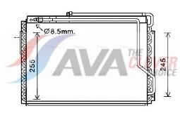 Condenser, air conditioning AVA QUALITY COOLING NH5035