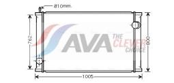 Radiator, engine cooling AVA Quality Cooling RE2021