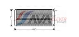 Heat Exchanger, interior heating AVA QUALITY COOLING RE6022