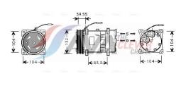 Compressor, air conditioning AVA Quality Cooling VLAK039