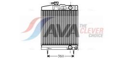 Radiator, engine cooling AVA Quality Cooling UG2002