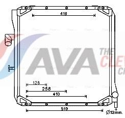 Radiator, engine cooling AVA QUALITY COOLING UG2008