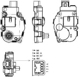 Actuator, blending flap MAHLE AA18000P