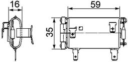 Resistor, interior blower MAHLE ABR14000P