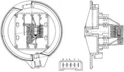 Resistor, interior blower MAHLE ABR20000P