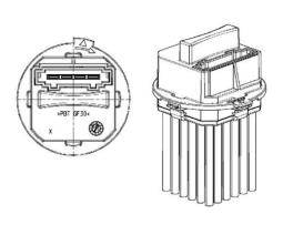 Regulator, interior blower MAHLE ABR21000P