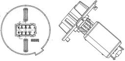 Resistor, interior blower MAHLE ABR57000P