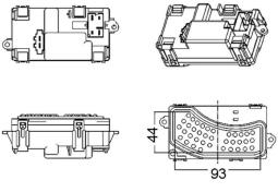 Regulator, interior blower MAHLE ABR5000S