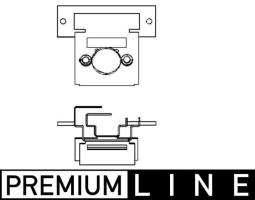 Resistor, interior blower MAHLE ABR81000P