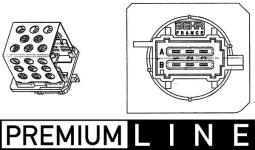 Resistor, interior blower MAHLE ABR89000P