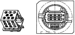 Resistor, interior blower MAHLE ABR91000P