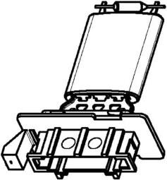 Resistor, interior blower MAHLE ABR98000P