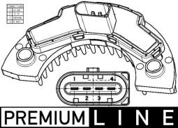 Regulator, interior blower MAHLE ABR9000P