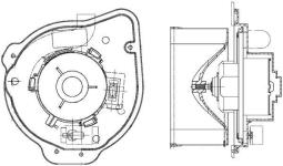 Interior Blower MAHLE AB135000P