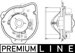 Interior Blower MAHLE AB135000P