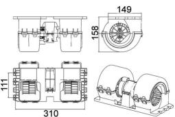 Interior Blower MAHLE AB145000P