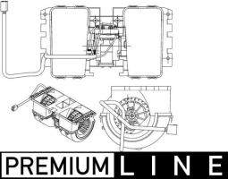 Interior Blower MAHLE AB144000P