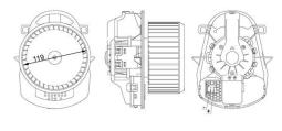 Interior Blower MAHLE AB258000S