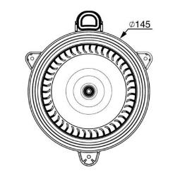 Interior Blower MAHLE AB268000P