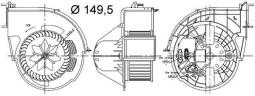 Interior Blower MAHLE AB83000S