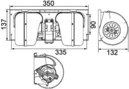 Interior Blower MAHLE AB85000P