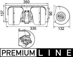 Interior Blower MAHLE AB85000P