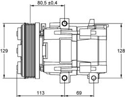 Compressor, air conditioning MAHLE ACP101000P