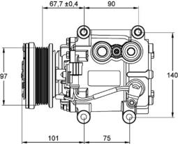 Compressor, air conditioning MAHLE ACP1099000P