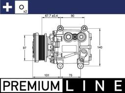 Compressor, air conditioning MAHLE ACP1099000P