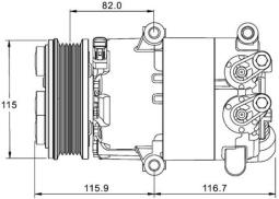 Compressor, air conditioning MAHLE ACP1332000P