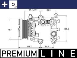 Compressor, air conditioning MAHLE ACP1333000P