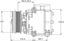 Compressor, air conditioning MAHLE ACP1333000P